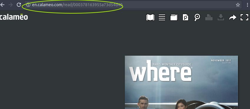 How to find the right Calameo document URL